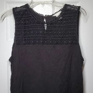 H&M Lace Crochet Tank Size L